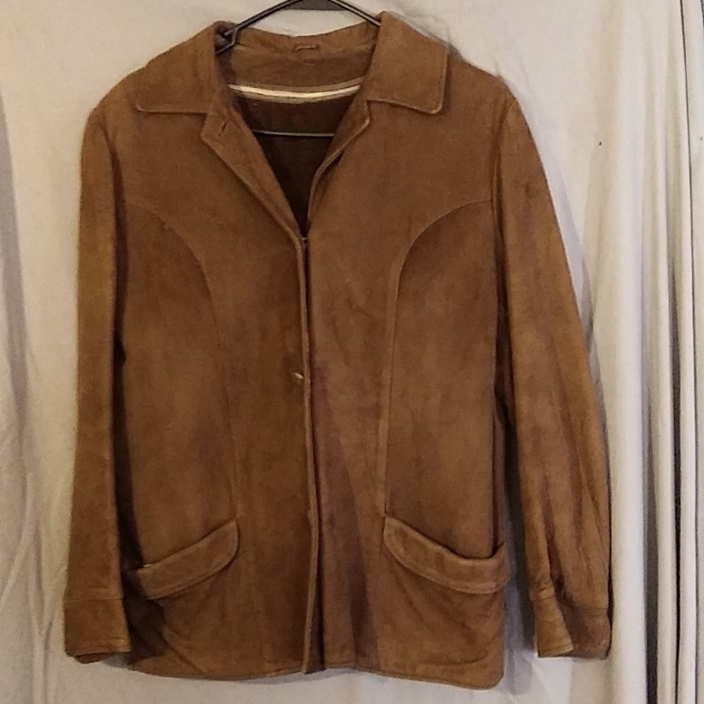 Suede jacket Brown size 8